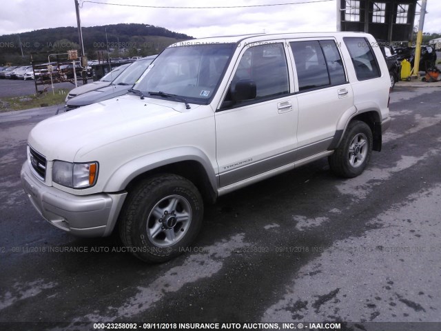 JACDJ58X0X7916304 - 1999 ISUZU TROOPER S WHITE photo 2