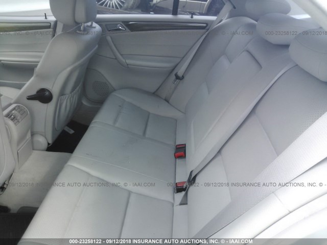 WDBRF52HX7E028082 - 2007 MERCEDES-BENZ C 230 SILVER photo 8