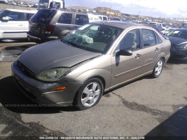 1FAHP38313W155579 - 2003 FORD FOCUS ZTS TAN photo 2