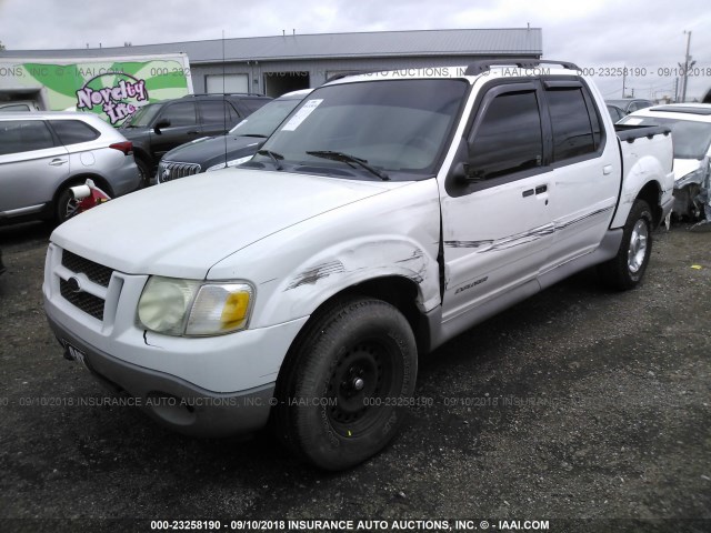 1FMZU67E51UA20900 - 2001 FORD EXPLORER SPORT TR  WHITE photo 2