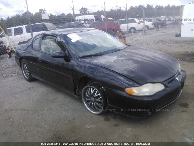 2G1WW12E819374654 - 2001 CHEVROLET MONTE CARLO LS შავი ფოტო 1