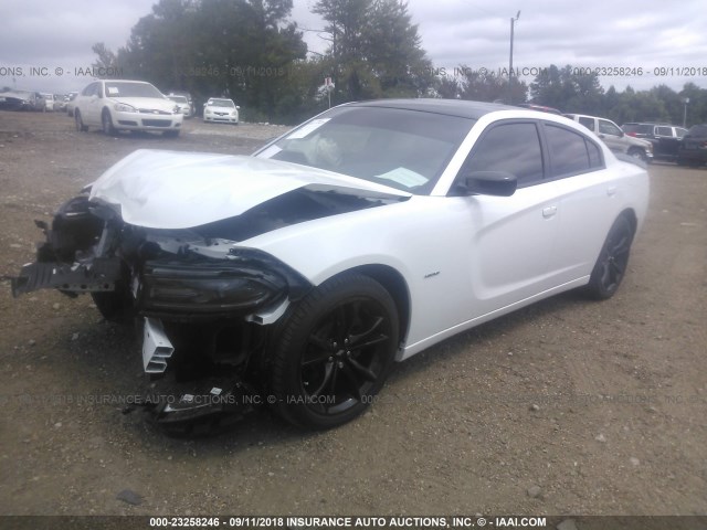 2C3CDXCT9JH113298 - 2018 DODGE CHARGER R/T WHITE photo 2