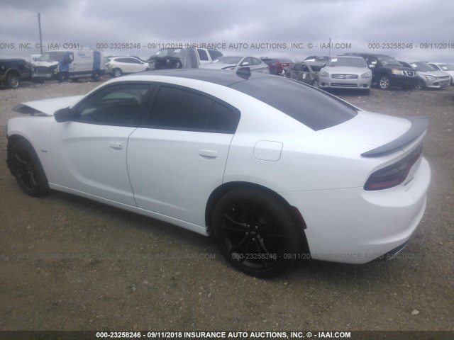 2C3CDXCT9JH113298 - 2018 DODGE CHARGER R/T WHITE photo 3