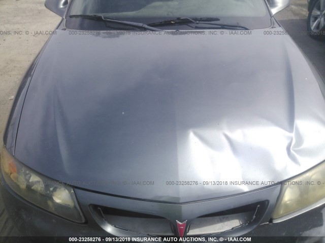 1G2HX52K65U204171 - 2005 PONTIAC BONNEVILLE SE GRAY photo 10