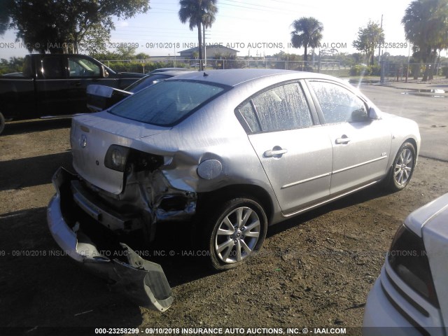 JM1BK123871677527 - 2007 MAZDA 3 S SILVER photo 4