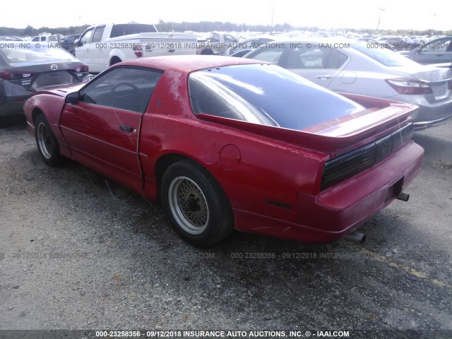 1G2FW218XKL220714 - 1989 PONTIAC FIREBIRD TRANS AM/GTA RED photo 3