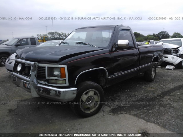 1GTFK24H8KE514653 - 1989 GMC SIERRA K2500 BLACK photo 2