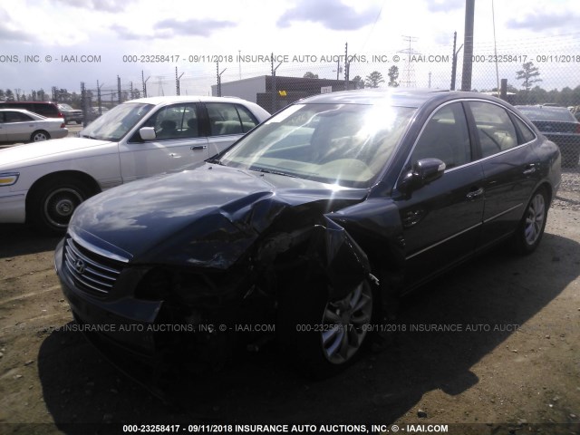 KMHFC46F48A264196 - 2008 HYUNDAI AZERA SE/LIMITED Navy photo 2