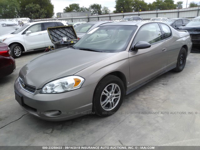 2G1WJ15K279274378 - 2007 CHEVROLET MONTE CARLO LS TAN photo 2