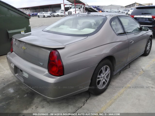 2G1WJ15K279274378 - 2007 CHEVROLET MONTE CARLO LS TAN photo 4