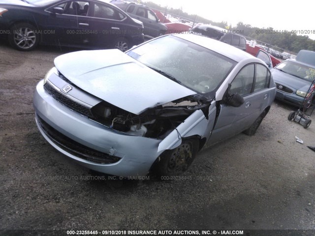 1G8AJ52F23Z106797 - 2003 SATURN ION LEVEL 2 Light Blue photo 2