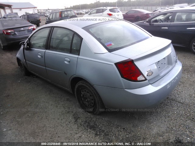 1G8AJ52F23Z106797 - 2003 SATURN ION LEVEL 2 Light Blue photo 3