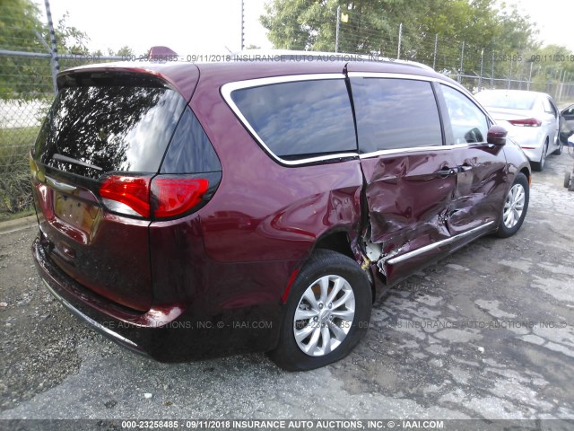 2C4RC1BG2JR211481 - 2018 CHRYSLER PACIFICA TOURING L Կարմիր լուսանկար 4