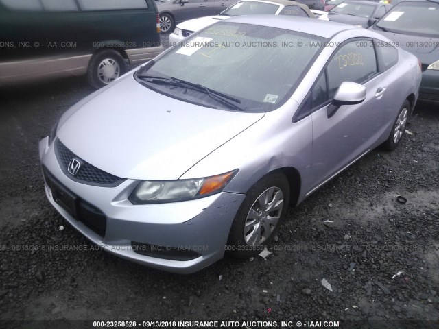 2HGFG3B53CH534174 - 2012 HONDA CIVIC LX SILVER photo 2