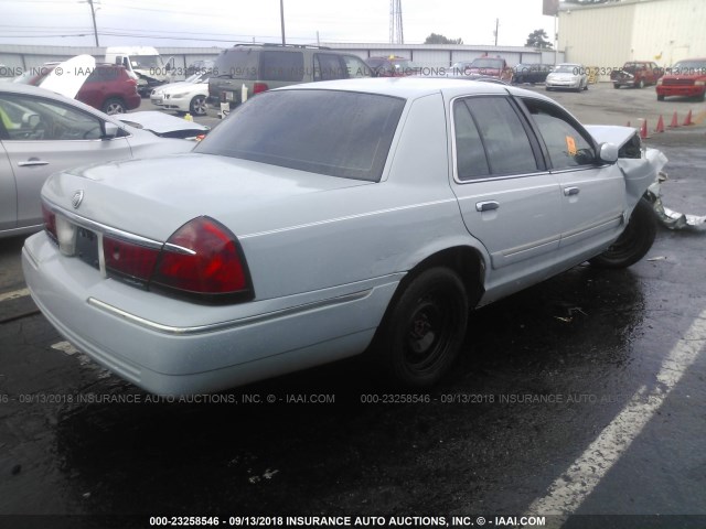 2MEFM74W7YX657363 - 2000 MERCURY GRAND MARQUIS GS BLUE photo 4