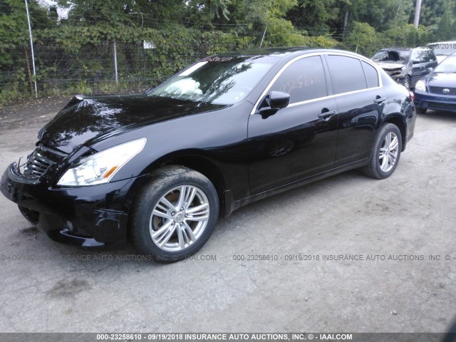 JN1CV6AR9BM412804 - 2011 INFINITI G37 BLACK photo 2