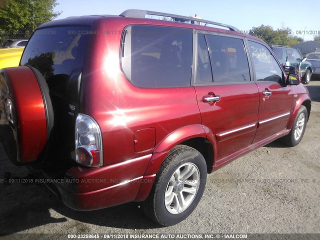 JS3TX92V844103821 - 2004 SUZUKI XL7 EX/LX BURGUNDY photo 4