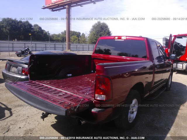 1C6RD6FT7CS268351 - 2012 DODGE RAM 1500 ST MAROON photo 4