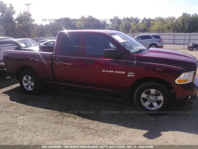 1C6RD6FT7CS268351 - 2012 DODGE RAM 1500 ST MAROON photo 6