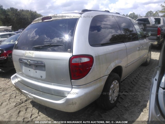 2C4GP44331R352566 - 2001 CHRYSLER TOWN & COUNTRY LX SILVER photo 4