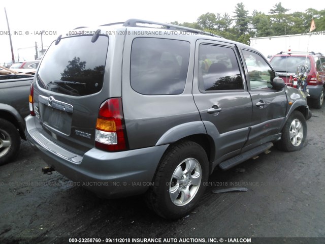 4F2CU08122KM16363 - 2002 MAZDA TRIBUTE LX/ES GRAY photo 4