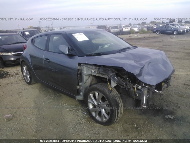 KMHTC6AD4GU289181 - 2016 HYUNDAI VELOSTER GRAY photo 1