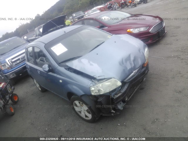KL1TD66636B538180 - 2006 CHEVROLET AVEO LS BLUE photo 1