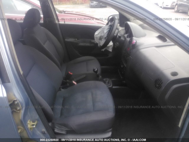 KL1TD66636B538180 - 2006 CHEVROLET AVEO LS BLUE photo 5