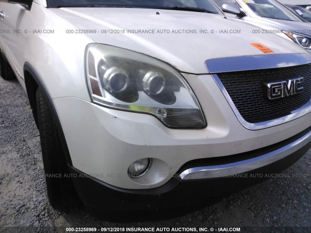 1GKER33747J169307 - 2007 GMC ACADIA SLT-2 WHITE photo 6