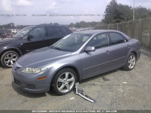 1YVHP80D565M44738 - 2006 MAZDA 6 S GRAY photo 2