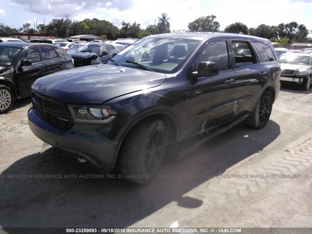 1C4RDHAG8GC502091 - 2016 DODGE DURANGO SXT GRAY photo 2