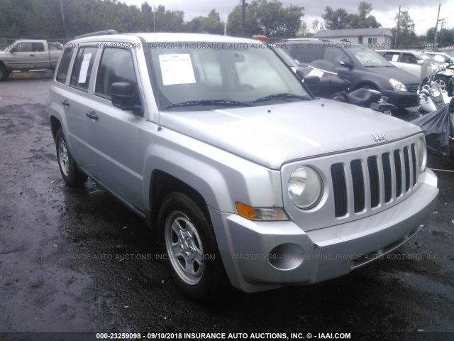 1J8FF28W17D355686 - 2007 JEEP PATRIOT SPORT SILVER photo 1