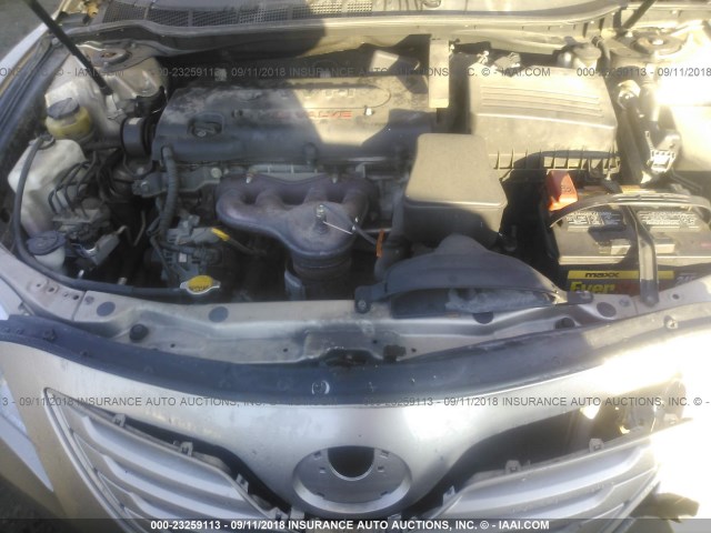 4T1BE46K77U177444 - 2007 TOYOTA CAMRY NEW GENERAT CE/LE/XLE/SE GOLD photo 10
