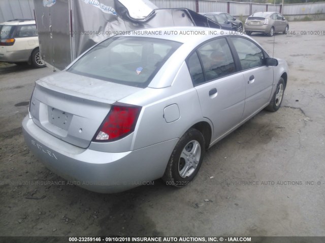 1G8AG52F75Z158024 - 2005 SATURN ION LEVEL 1 SILVER photo 4