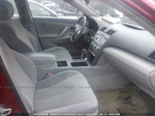 4T1BE46K37U135997 - 2007 TOYOTA CAMRY NEW GENERAT CE/LE/XLE/SE RED photo 5