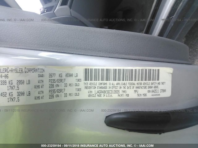 1J4GR48K56C312835 - 2006 JEEP GRAND CHEROKEE LAREDO/COLUMBIA/FREEDOM 银色 照片 9