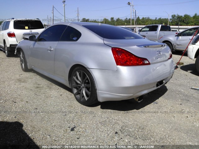 JNKCV64E28M114673 - 2008 INFINITI G37 JOURNEY/SPORT SILVER photo 3