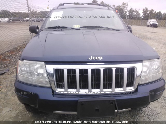 1J8GW58N94C407516 - 2004 JEEP GRAND CHEROKEE LIMITED Dark Blue photo 6