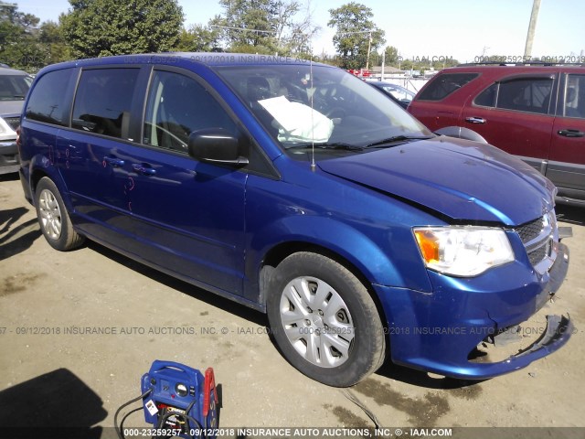 2C4RDGBG3DR807025 - 2013 DODGE GRAND CARAVAN SE BLUE photo 1