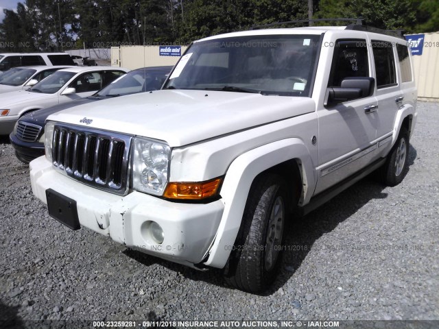 1J8HG58N38C124973 - 2008 JEEP COMMANDER LIMITED WHITE photo 2