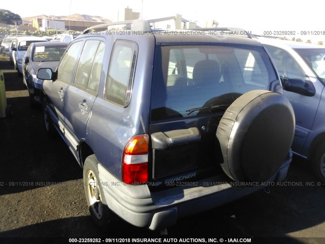 2CNBJ13C316921635 - 2001 CHEVROLET TRACKER BLUE photo 3