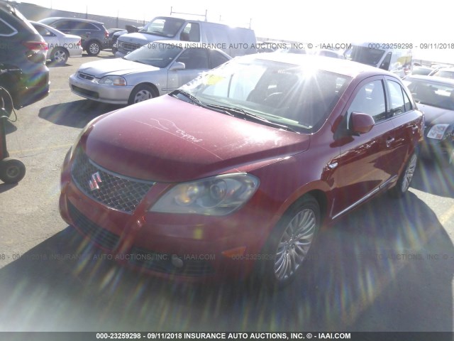 JS2RF9A55A6100197 - 2010 SUZUKI KIZASHI GTS RED photo 2