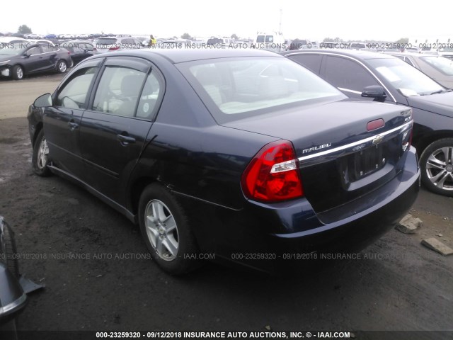 1G1ZT52815F242730 - 2005 CHEVROLET MALIBU LS 深蓝色 照片 3