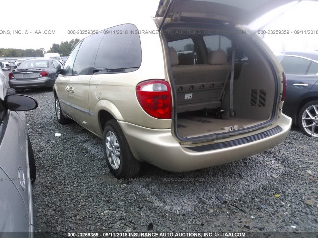 2B4GP44371R410515 - 2001 DODGE GRAND CARAVAN SPORT GOLD photo 3