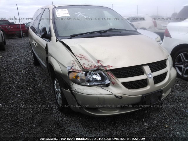 2B4GP44371R410515 - 2001 DODGE GRAND CARAVAN SPORT GOLD photo 6