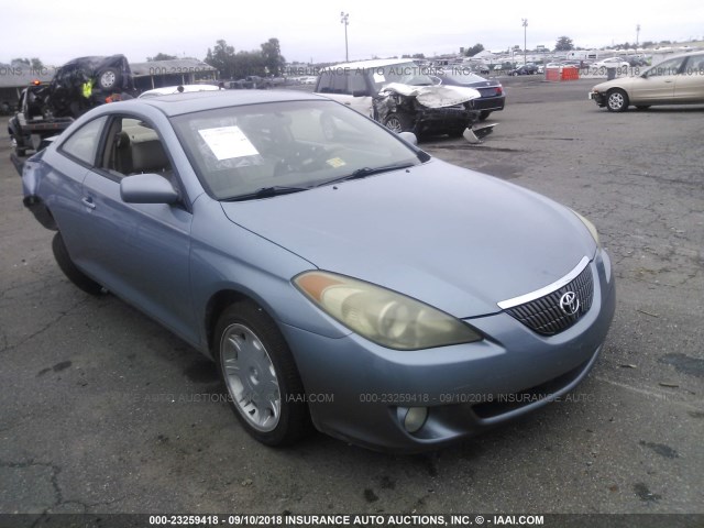 4T1CA38P45U045922 - 2005 TOYOTA CAMRY SOLARA SE/SLE BLUE photo 1