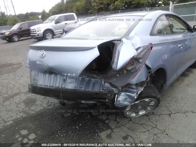 4T1CA38P45U045922 - 2005 TOYOTA CAMRY SOLARA SE/SLE BLUE photo 6