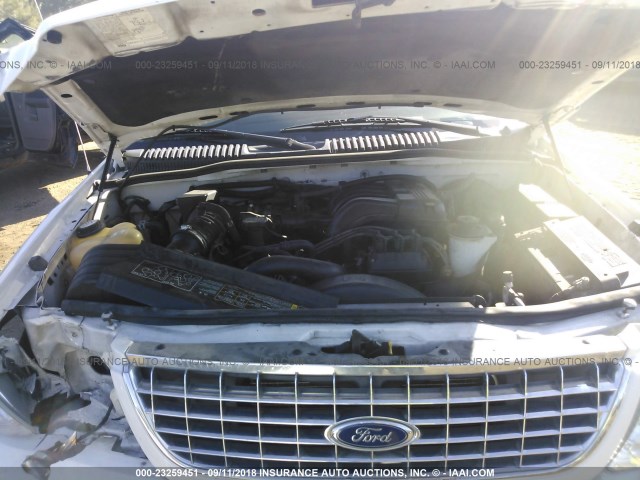 1FMZU73K64ZA44258 - 2004 FORD EXPLORER XLT/XLT SPORT/NBX 白色 照片 10