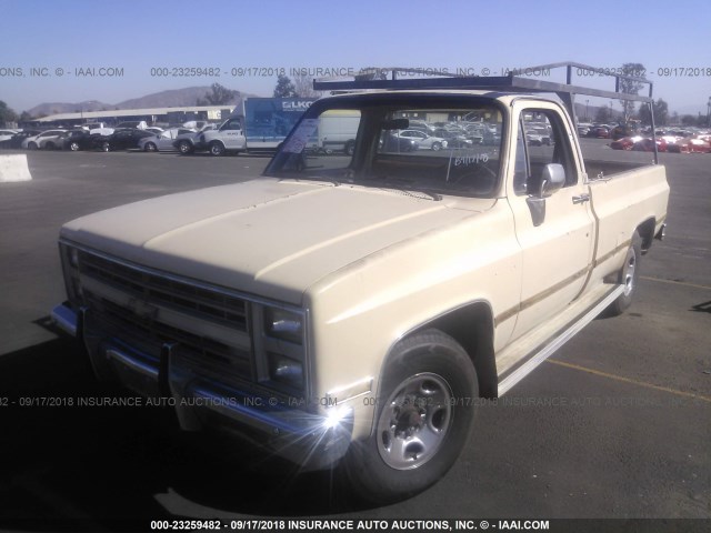 1GCFC24L2FJ124484 - 1985 CHEVROLET C20 TAN photo 2