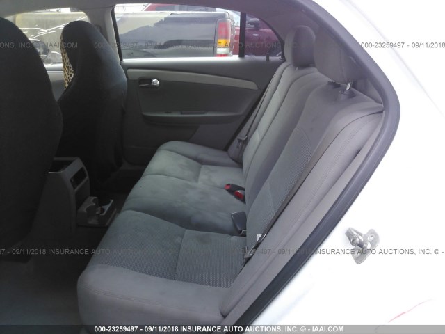1G1ZC5EB3A4147275 - 2010 CHEVROLET MALIBU 1LT WHITE photo 8